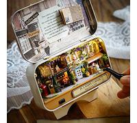 ZASCHMOY DIY Miniature Haut-MADING Box House - Good Old Time Thème, Ramble en Hiver, Améliore la Coordination œil-Main, Décoration de la Maison Créative (Coin de Rue Joyeux)