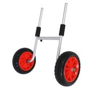 ZASCHMOY Dolly du Transporteur de canoë avec Sangle Réglable | Chariot de Transport en Kayak Pliable avec des Pneus sans Air 10 Pouces | Aluminium Enduit de Poudre pour Les Petits Bateaux