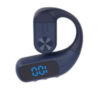 ZASCHMOY Écouteur sans Fil Bluetooth Stéréo, Crochet d'oreille, Oreillette Unique, pour Sport Professionnel, avec Micro Antibruit et Affichage Numérique (Blue)