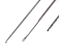 ZASCHMOY Ensemble d'aiguilles d'appât de Pêche 3 en 1 en Acier à Haute Teneur en Carbone - Aiguille de Crochet de Perçage Durable pour Le Montage 'appâts et la Fixation de Ligne, Légère et