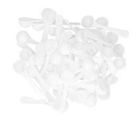 ZASCHMOY Ensemble de 50 Cuillères à Mesurer en Plastique de 5 Ml - et Non Toxique - Parfait pour les Engrais, les Poudres Médicinales et les Fournitures de Jardinage