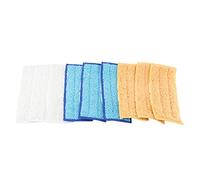 ZASCHMOY Ensemble de 9 Têtes de Vadrouille en Microfibre de Remplacement pour Vadrouilles à Jet Plat, Lavables et Réutilisables, Tampons de Vadrouille Faciles à Nettoyer, Ajustement Parfait pour