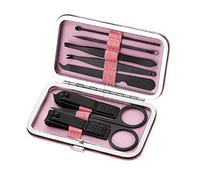 ZASCHMOY Ensemble de Coupe-Ongles Ensemble de Manucure et Pédicure 8 Pièces Kit de Soin des Ongles en Acier Inoxydable avec Boîte de Rangement pour Salon Professionnel et Usage Do