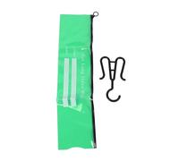 ZASCHMOY Ensemble de Sacs de Rangement pour Extensions de Cheveux en PVC Transparent Imperméable, Sac Suspendu pour Extensions de Cheveux Anti-poussière de 5 Pièces, Taille Moyenne, Vert, avec (Vert