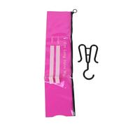 ZASCHMOY Ensemble de Sacs de Rangement pour Extensions de Cheveux en PVC Transparent Imperméable, Sac Suspendu pour Extensions de Cheveux Anti-poussière de 5 Pièces, Taille Moyenne, Vert, avec (Rose