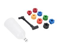 ZASCHMOY Ensemble d'entonnoirs d'huile Moteur 10 Pièces - Kit 'entonnoir de Distributeur 'huile Moteur Automobile Anti-déversement en Acier et Nylon avec 8 Adaptateurs pour un Changement 'huile