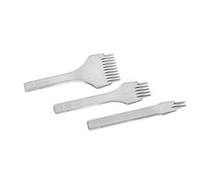ZASCHMOY Ensemble d'outils à Forfait en Cuir en Cuir en Acier Durable avec Poignée Polie 2/5/10 Tailles de Brochet pour la Création Précise des Trous de Couture dans les Projets d'artisanat