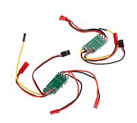 ZASCHMOY ESC brossé, Moteur de Bateau RC ESC RC Double Voie ESC 2 Pièces ESC brossé Double Voie ESC Bidirectionnel pour Modèle de Bateau RC Réservoir 130 180 Moteur brossé
