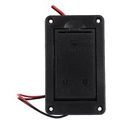 ZASCHMOY Étui au Support de Batterie 9V pour Basse de Guitare Connecteur de Ramassage Actif - Construction ABS avec des Fils Internes pour Un Remplacement Facile - Conception de Montage Plat pour
