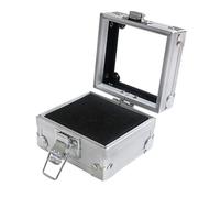 ZASCHMOY Étui de Rangement pour Forets à Ongles, 30 Trous, 50 Trous, Boîte de Support pour Forets à Ongles, Organisateur de pour Salon de Manucure avec Coque en Alliage (SILVER)