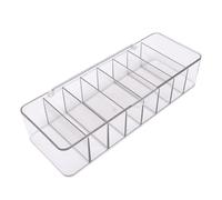 ZASCHMOY Étui Organisateur de Lentilles de Contact avec 8 Compartiments, Boîte de Rangement de Lentilles de Contact Jetables Quotidiennes de Grande capacité (Gris Transparent)