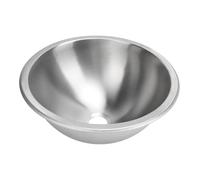 ZASCHMOY Évier Rond de Camping-car de 12 Pouces, évier de Cuisine en Acier Inoxydable 304, Lavabo à Main avec Sortie d'égout de 40mm pour Bateau, Caravane, Camping-car