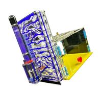 ZASCHMOY Ferme à Fourmis, Villa à Insectes en Acrylique Transparent avec Entrée d'eau pour Une Observation Facile, pour Les Amateurs de Fourmis et Les Amateurs D'insectes (Blue)