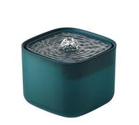 ZASCHMOY Fountaine d'eau de Chat 3L Cat Powered - Dispensateur Intelligent de l'eau pour Animaux de Compagnie pour Chats et Chiens avec Une Pompe Ultra-cité et Un Système Multi-Filtration (Green)