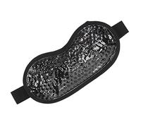 ZASCHMOY Gel Eye Pack Réutilisable Hot Cold Refracment Compress | Tampons de Thérapie en PVC Bleu Clair pour Dormir | Gel Apaisant pour le Soulagement de la Fatigue des Yeux et le Spa (BLACK)