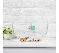 ZASCHMOY Glow-in-The Dark Aquarium Artificial Fish Decor - Silicone Lionfish Ornaments for Fish Tank - Réaliste de Simulation Flottante Animal (Blue)