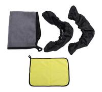 ZASCHMOY Housses élastiques pour Patins à Glace, Housses de Protection Anti-poussière pour Patins à Glace, Lames de Hockey avec Serviette de Nettoyage, Tissu Oxford, Ajustement Réglable