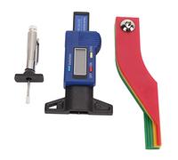 ZASCHMOY Jauge de Bande de Roulement Numérique - Outil de Mesure de Profondeur Portable pour Voitures et Camions - Écran LCD, Code Couleur, pour Plaquettes de Frein et Pneus