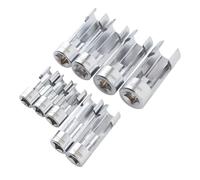 ZASCHMOY Jeu de Douilles de Conduite de Carburant, 9 Pièces, 10-22mm, 1/4 Pouces, 3/8 Pouces, 1/2, Entraînement CRV, Injecteur en Acier, clé à Douille pour la Réparation Automobile