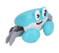 ZASCHMOY Jouet pour bébé de Crabe Interactif avec la Technologie des Capteurs et éclairer la Musique pour l'apprentissage Précoce et l'engagement du Temps du Ventre - Bleu (Blue)
