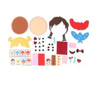 ZASCHMOY Jouets d'apprentissage Social et émotionnel en Feutre, Jouet Sensoriel éducatif avec Tableaux D'activités pour Enfants, Jeux de Voyage en Plein Air en Salle de Classe