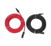 ZASCHMOY Kit de Câble d'extension Solaire RV 50ft 10AWG avec Adaptateur de Connecteur Féminin Mâle pour Les Camions de Camping Hors des Panneaux Solaires de Véhicules Routiers