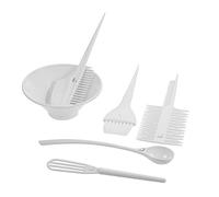 ZASCHMOY Kit de Coloration de Cheveux 6 Pièces, Bol de Teinture de Cheveux de Salon, Bol de Mélange, de Teinture avec Brosse, Peigne, Cuillère, Fouet pour Bricolage, Salon de