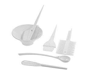 ZASCHMOY Kit de Coloration de Cheveux 6 Pièces, Bol de Teinture de Cheveux de Salon, Bol de Mélange, de Teinture avec Brosse, Peigne, Cuillère, Fouet pour Bricolage, Salon de