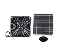 ZASCHMOY Kit de Panneau Solaire en Silicium Monocristallin de Construction d'abs du Ventilateur d'extraction actionné Solaire de 6.5 Pouces 50W 12V pour la Ventilation de Maison 'animal Familier