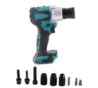 ZASCHMOY Kit de Pistolet à Rivets électrique, Riveteuse électrique sans Balais avec Lumière LED, Réglage de la Vitesse, Interrupteur Avant et Arrière pour Projets de Bricolage (Sept)