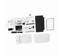 ZASCHMOY Kit de Réparation de Coque Complet 3DS XL, Pack de Recharge en Plastique Durable Noir, Outils de Réparation de Console de Jeu (WHITE)