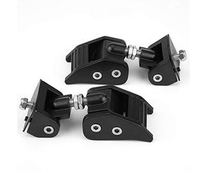 ZASCHMOY Kit de Support de Loquet de Verrouillage de Capot pour JK Unlimited 2007-2017 | Conception Robuste en Métal et en Plastique | Installation Facile | Empêcher le Retournement du Capot