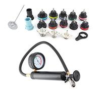 ZASCHMOY Kit de Testeur de Détection de Fuite de Refroidissement de la Voiture 18PCS avec Mesure Précise et compatibilité des Véhicules Larges - Matériau PC Premium pour Diagnostic de Radiateur Précis