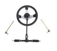 ZASCHMOY Kit de Volant 300 Mm - Volant en Acier pour Go Kart, Voiturette de, UTV - Excellent Réglage