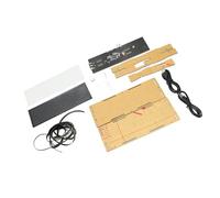 ZASCHMOY Kit d'horloge de Spectre de Musique LED avec Affichage Dynamique du Rythme du Segment 16x32 et Plastique ABS pour la Maison, la Fête et la Décoration de Barre