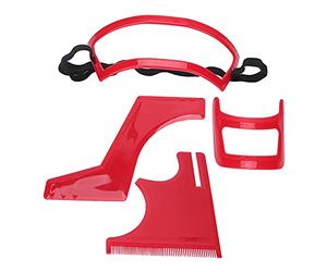 ZASCHMOY Kit d'outils de Mise en Forme de Barbe - Ensemble de Modèles de Coiffure Professionnels pour Hommes - 4 Modèles Durables pour le Rasage, la Racine des Cheveux, la Barbiche et le décolleté