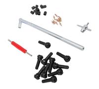 ZASCHMOY Kit d'Outils d'installation de Buse de Noyau de Valve, Outils de Réparation Automobile Antirouille pour Cycles et Motos