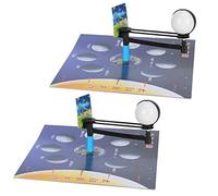ZASCHMOY Kit Expérimental axé sur la Tige pour Les Enfants - Assemblage de Modèle de Phase de Lune de Bricolage avec des Caractéristiques de Jouets en Sciences éducatives - Toy d'enseignement des