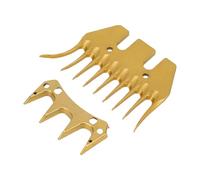 ZASCHMOY Lames de Rechange pour Cisailles à Mouton Couleur or - 9 Dents Incurvées en Acier à Haute Teneur en Carbone pour une Performance et une durabilité Optimales - Parfaites pour les Moutons,