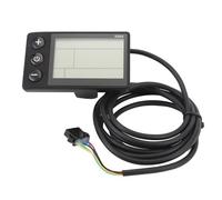 ZASCHMOY Le Compteur d'écran à Vélo avec écran LCD rétro-éclairé pour Scooter électrique, Panneau de Bouchon à 5 Broches Résistant à l'eau, Installation Facile, Matériau ABS, Guidon de 22,2 Mm