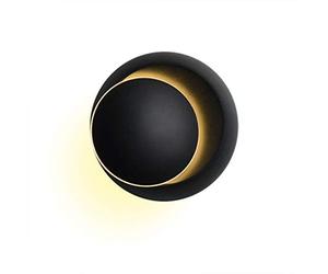 ZASCHMOY LED Wall Sconce Moon Shape 360 Rotating Modern Rechargeable Magnetic Bedside Lamp for Living Room Bedroom Hallway
