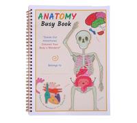 ZASCHMOY Livre D'anatomie du Corps Humain pour Les Tout-Petits, Jouet Interactif d'apprentissage Préscolaire avec Chiffres, Couleurs et Lettres, pour Les Activités éducatives de Voyage à