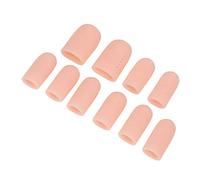 ZASCHMOY Lot de 10 Protège-Doigts en Silicone avec Trous, Respirants, pour les Doigts et les Orteils, contre les Fissures, L'eczéma, les Ampoules et les cors.