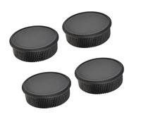 ZASCHMOY Lot de 4 Paires de Cache-Objectif Arrière et Capuchon de Corps pour Appareil Photo pour Montage à Vis M42 - Plastique Durable, Anti-poussière et Anti-Rayures, Design Compact et Léger