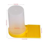 ZASCHMOY Mangeoire à Abeilles en Plastique - Équipement Apicole Sûr, Non Toxique et Respectueux de l'environnement pour une Utilisation au Printemps et en été - Bol à Eau Durable et Léger pour