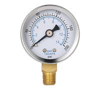 ZASCHMOY Manomètre de 40 Mm 0-200PSI 0-14Bar Compteur de Pression D'eau Hydraulique avec Filetage 1/8 NPT pour Manomètre de Filtre de Piscine Jauge PSI Moniteur PSI