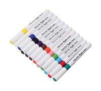 ZASCHMOY Marqueurs de Peinture Acrylique, 48 Couleurs, Haute Couverture, Marqueurs de Peinture à Base d'eau Respectueux de l'environnement, Pinceaux Tout Usage pour la Créative (12 couleurs)