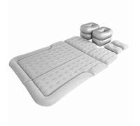 ZASCHMOY Matelas Pneumatique pour Voiture - Coussin de Couchage Gonflable épais pour Lit de Voyage pour SUV et Voiture, Pompe électrique Incluse, Accessoire de Camping Portable (Black) (Gray)