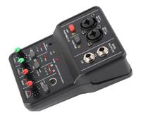 ZASCHMOY Mélangeur Audio USB 2 Canaux avec Alimentation Fantôme 48 V, Console de Mixage Compacte pour Enregistrement de Musique, karaoké à Domicile, karaoké Internet, Réponse en Fréquence 20 Hz-20 KHz