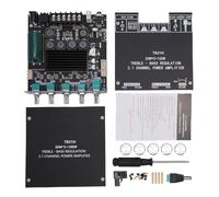 ZASCHMOY Module Amplificateur Bluetooth 2.1 Canaux, Sortie Caisson de Basses 50 W Double Canal 100 W avec Contrôle APP, pour Téléphone PC TV Système Audio Domestique de Voiture